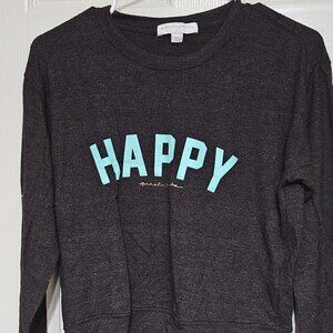 Spiritual Gangster Happy Sweatshirt Gray Size M